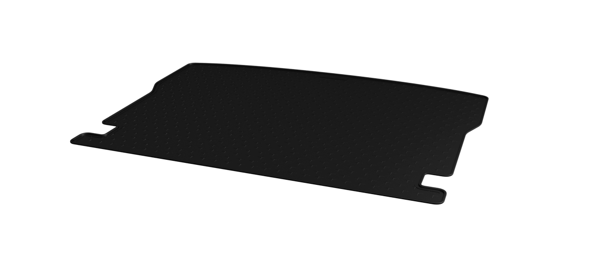 Novline MAT238 Tapis de Coffre en Caoutchouc sur Mesure Noir avec Plancher surélevé 